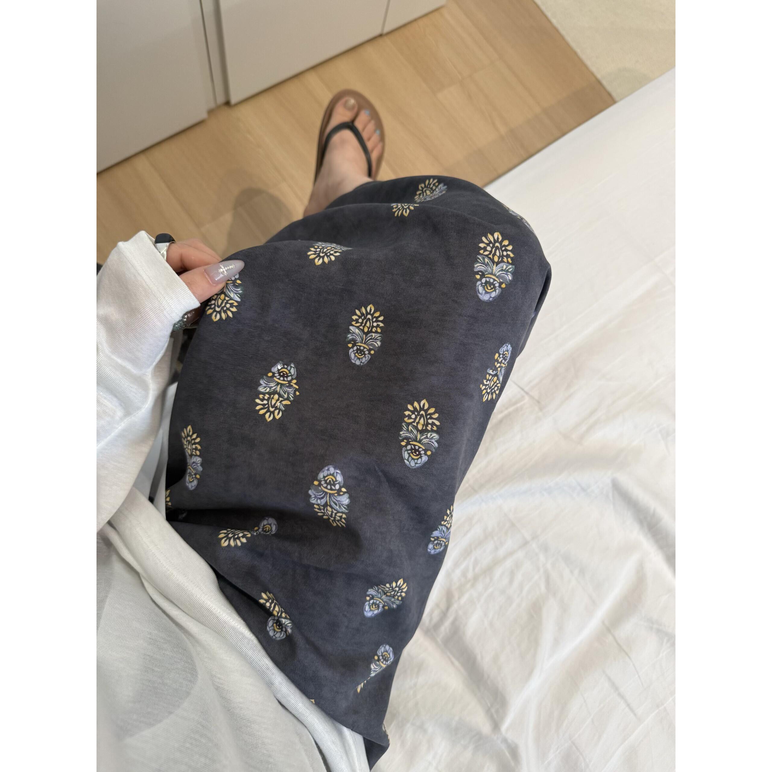 轻薄棉绸裤子女外穿慵懒遛弯裤睡裤女长裤凉凉裤宽松阔腿休闲裤