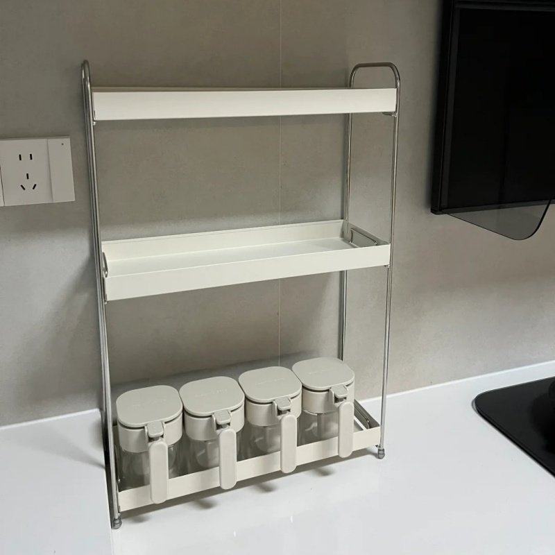 不锈钢厨房调料架家用台面窄小调味品置物架多功能油盐酱醋收纳架,厨房/烹饪用具,调料置物架,淘宝优惠券,粉丝福利购,淘宝优惠卷