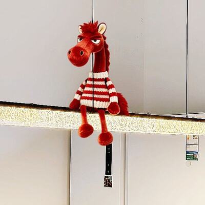 马年新款小马吉祥物挂件创意搞笑趣味挂饰客厅装饰品摆件喜庆氛围