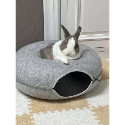 兔子窝四季通用躲避屋隧道半封闭可拆洗耐抓耐啃侏儒兔舒适透气窝