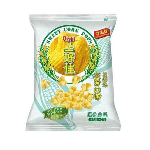 上好佳田园玉米泡40g膨化零食虾片虾条洋葱圈整箱新老包装随机发