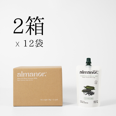 almanor巴旦木黑芝麻奶无添加糖