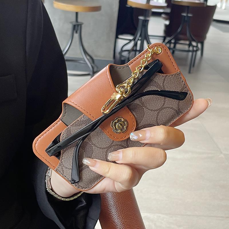 眼镜袋太阳墨镜包收纳盒抗压便携式女随身携带小折叠保护套高级感