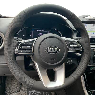 21款起亚新智跑嘉华K5凯酷K4凯绅 K3K2KX7索兰托专用手缝方向盘套