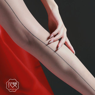 后线黑丝【情丝】超薄1D性感后竖线连裤袜丝滑美腿丝袜