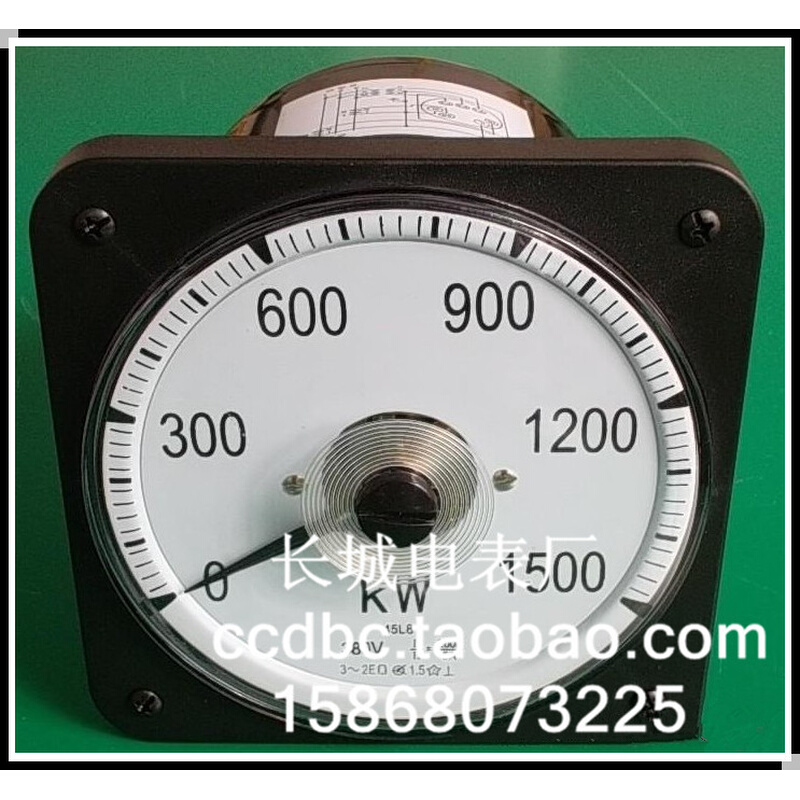 。【长城电表厂】45L8 200/5 380V 150KW 有功交流功率表 船用表