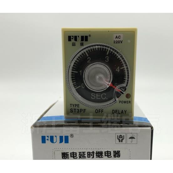 富继牌 ST3PF 1组断电延时  JSZ3F-T1 2组断电延时继电器浙江富士