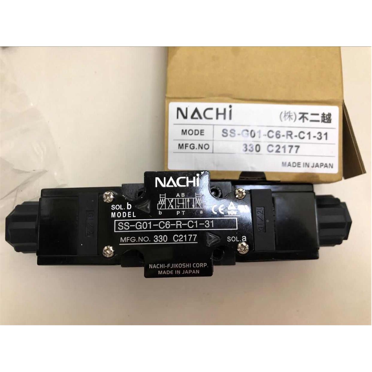 不二越NACHI电磁阀SA SS-G01-C6-GR-D2-31 C5 E3X A5 G03  现货