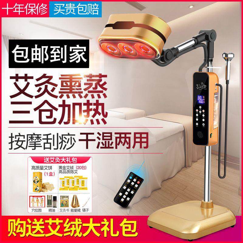 艾灸仪器美容院专用家用理疗宫寒熏蒸仪干湿两用一体机多功能无烟