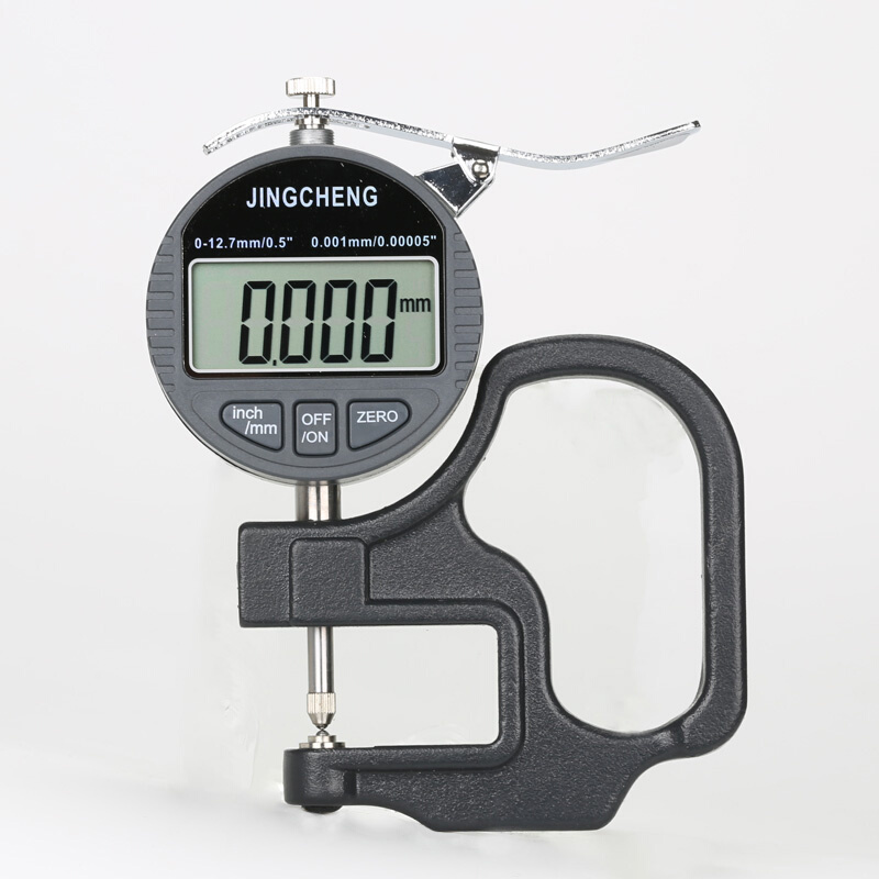 。上下圆头数显千分测厚t规测厚仪大跨度120mm眼镜片精诚