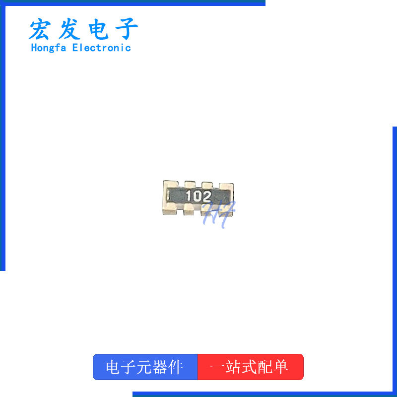 0603*4 1K 5% 贴片排阻 4P 丝印:102 薄膜电阻
