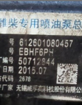 潍柴 612601080457 威孚油泵 6P1232 龙泵油泵 BP20C6 原厂供应