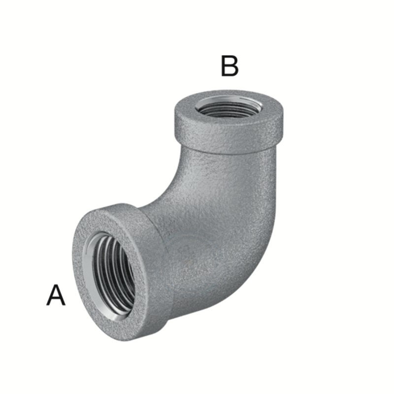 NPT Female 低压300不锈钢变径内丝90°弯头 114P51