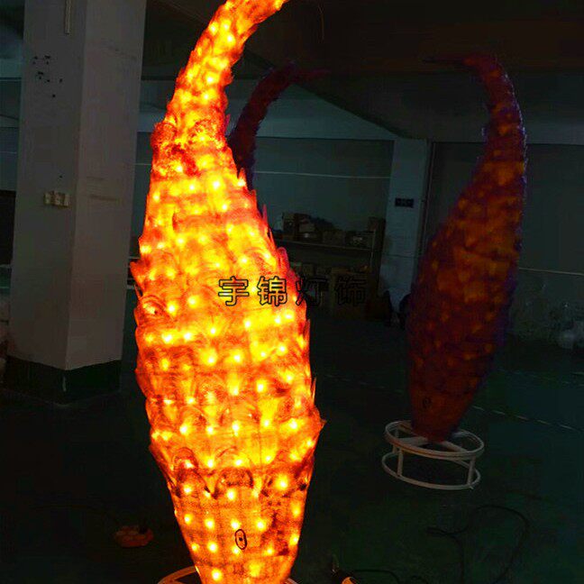 灯饰画LED楼体亮化造型灯商场门面墙画LED鱼海洋公园动物造型灯