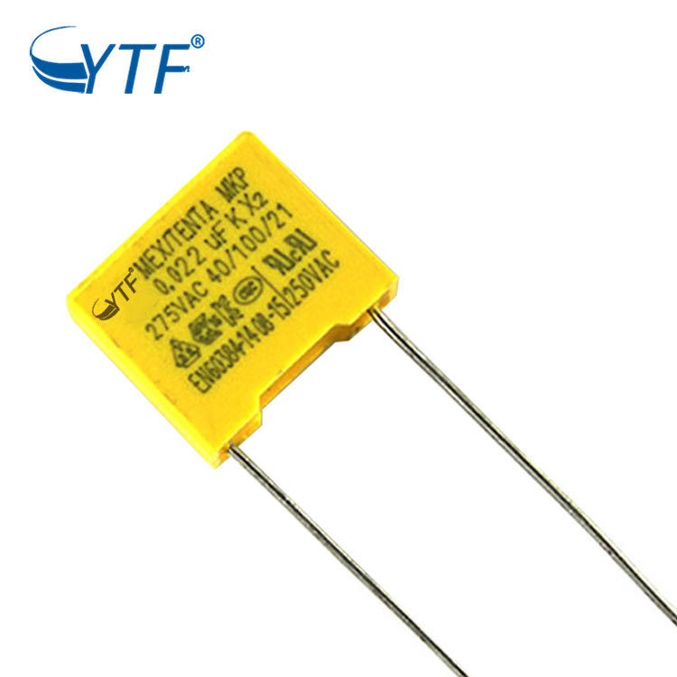 国产X2安规电容275V223K 0.022UF 脚距10mm 223K/275V薄膜电容器