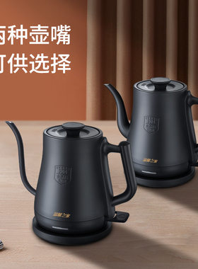 温馨之家咖啡壶电热水壶家用手冲不锈钢烧水壶大容量泡茶专用复古