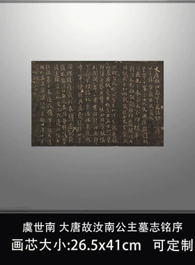 11唐虞世南大唐故汝南公主墓志