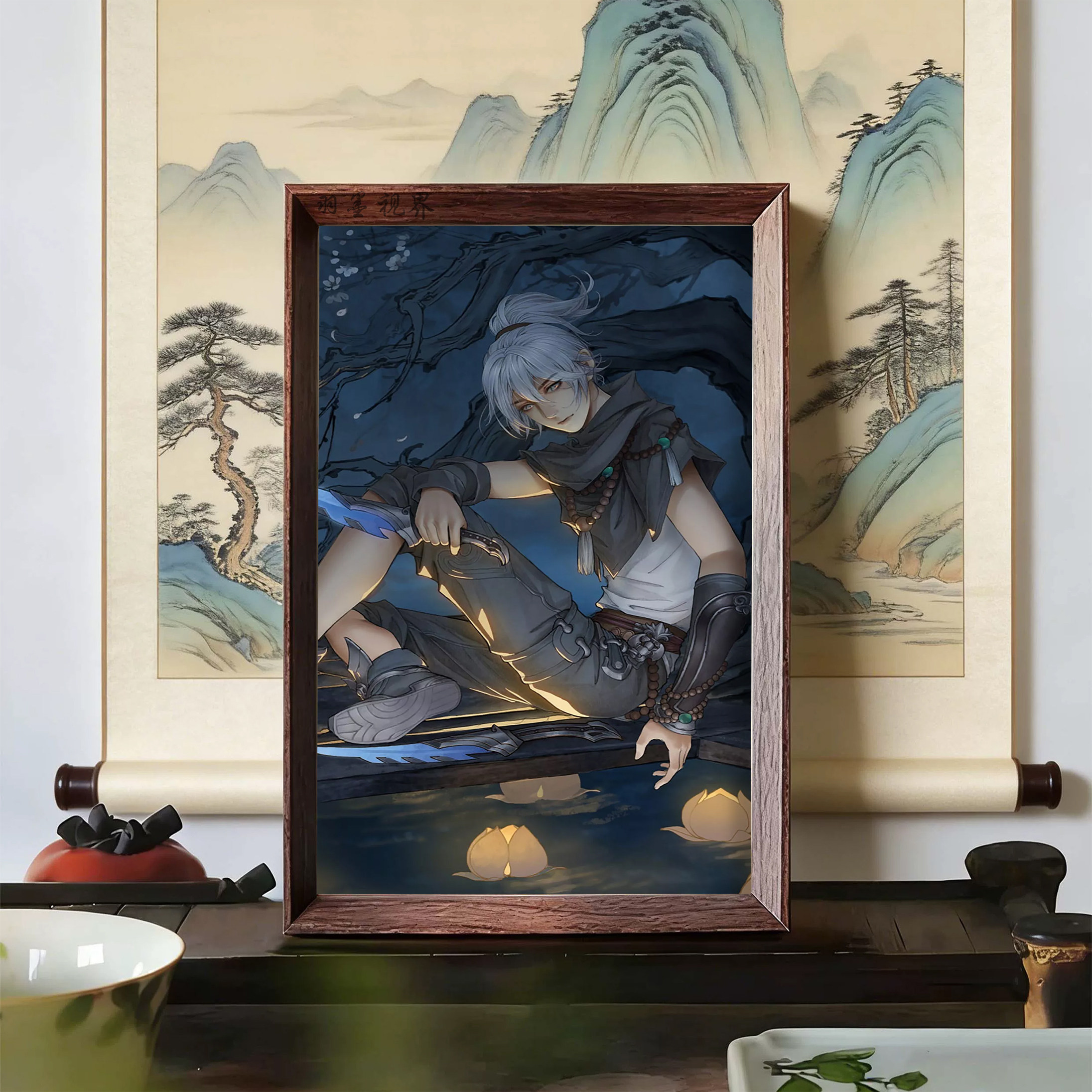 国漫二次元卧室书房氛围感装饰