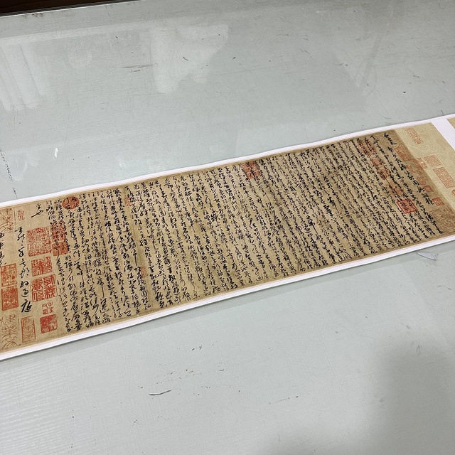 孙过庭草书千字文复古书法字画真迹宣纸微喷仿古画芯装裱手卷装饰