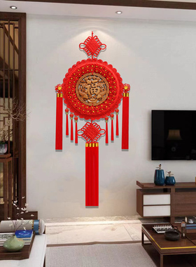 新款圆形中国结挂件客厅