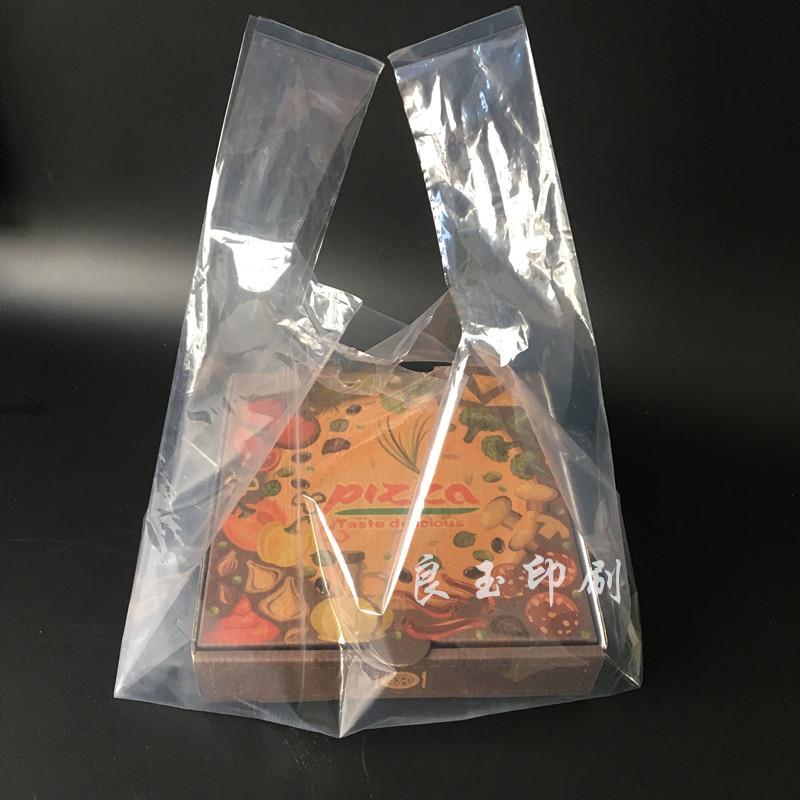 热销高压披萨打包袋空白透明软膜7寸9寸10寸12寸比萨袋服装大袋子