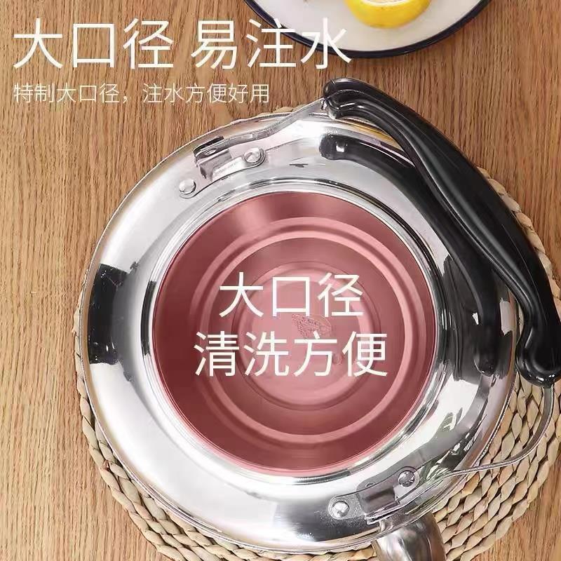 热销瓦斯竈吹壶大号烧水壶家用电磁炉5L6L全套烧水器开水铁壶老式