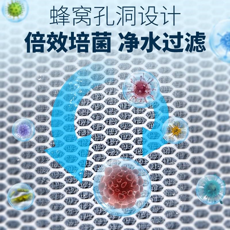 热销过滤棉鱼缸高密度净化12D加厚洗不烂生化滤材过滤材料周转箱