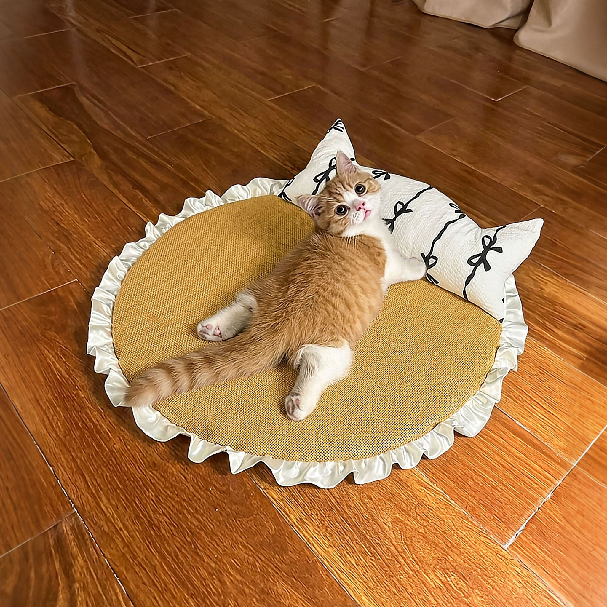 宠物冰垫猫咪狗狗凉席夏季狗垫子带枕凉垫纳解暑凉睡垫降温神器