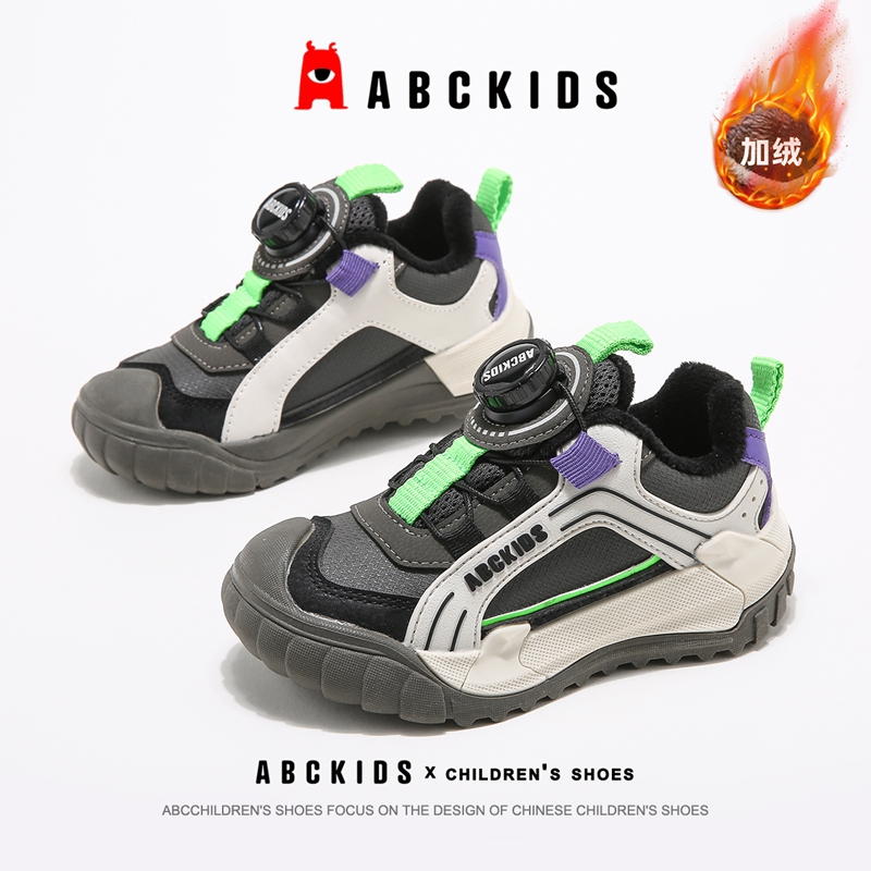 ABCkids儿童运动鞋加绒女童棉鞋