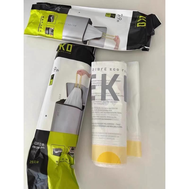 eq4f加厚特厚垃圾袋不漏水家用厨房手提式自动收口抽绳小号大号