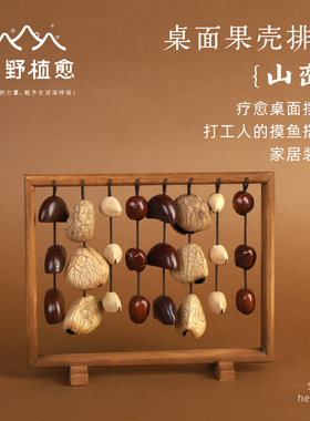 植物果壳桌面摆件解压情绪稳定