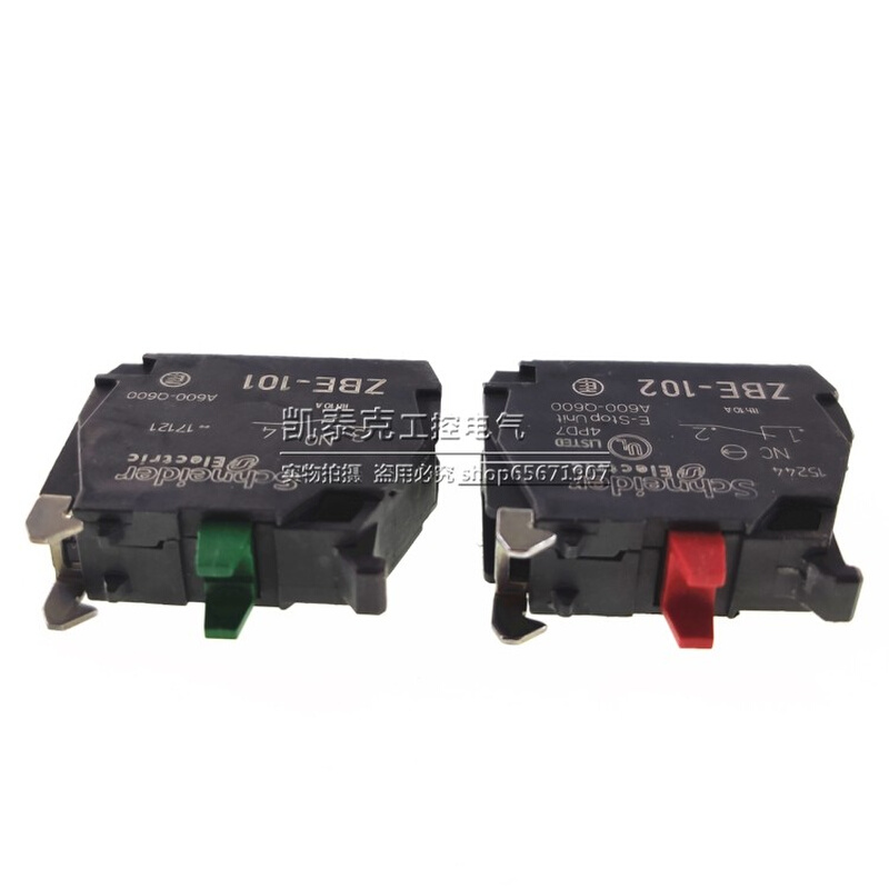 。正品施耐德XB4按钮常开常闭触点ZBE-101 ZBE-102 ZBE101 ZBE102