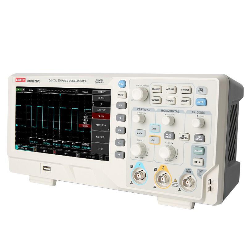 UNI-T优利德UTD2072CL台式存储示波器 双通道70MHz 采样率500Ms/s