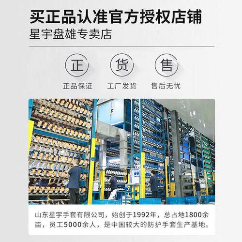 星宇FU208白涂掌手套劳保耐磨电子厂工作防滑无尘防静电薄款透气