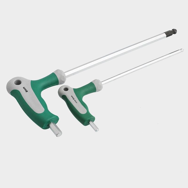 带柄L型六棱螺丝刀拐杖型内六角CRV内六方扳手六角匙M2M3M4M5M10