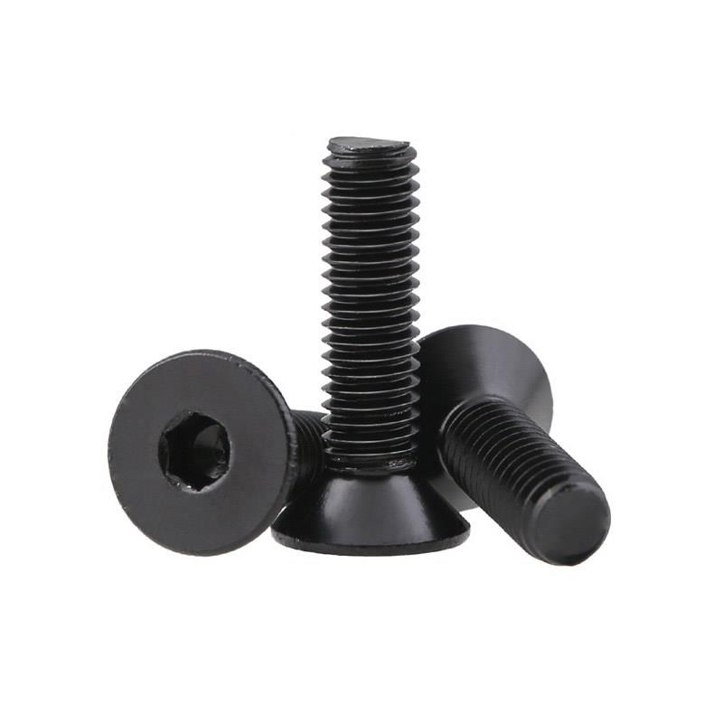 304不锈钢黑色沉头内六角螺栓平头螺丝钉平杯 M2 M2.5M3M4M5M6M8