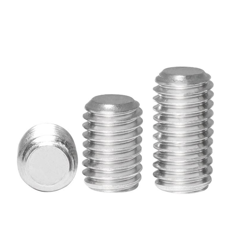 M3M4M5M6 201不锈钢GB77平端机米螺丝紧定螺钉*x4x6x8x10x12x40mm