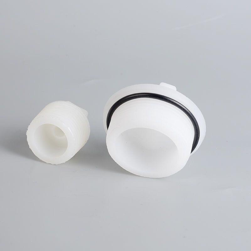 pp丝口堵头丝口闷头管堵塑料管帽聚丙烯丝堵DN40DN50闷盖管堵