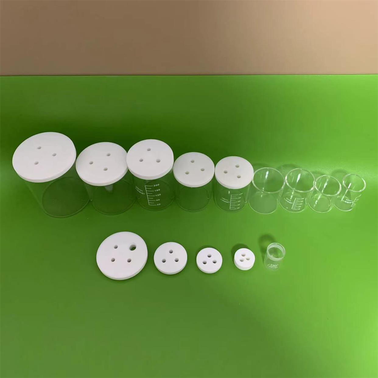 C002非密封电解池 玻璃电解池 聚四氟乙烯盖 三电极10-500ml