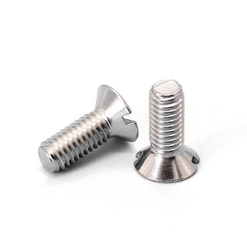 M1.2M1.6M2M2.5M3M4一字槽沉头螺丝钉304不锈钢GB68*4x5x14x18x22