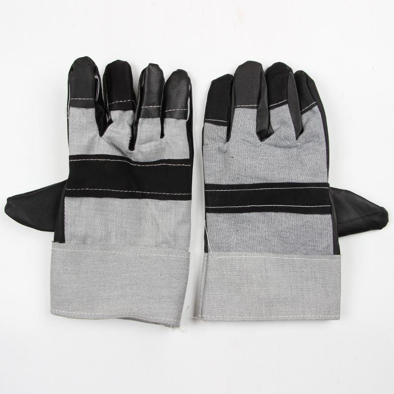 皮革电焊手套短款搬运耐磨加厚焊工耐油防护工作机械透气劳保批發