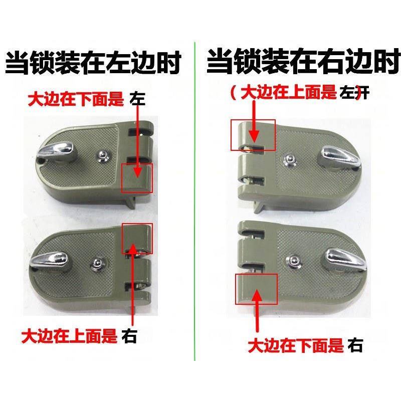 实力小老虎锁齿保险门锁双扇门扣锁实力双狮shili虎齿锁外装门锁
