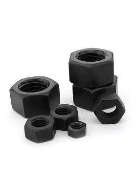 8.8级黑色细牙六角螺母M36M39M42M45M48M56M60M72M80*1.5x2x3x4mm