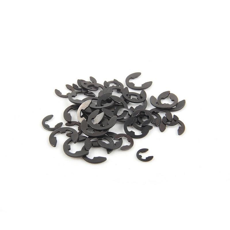 黑开口挡圈E型卡簧轴卡Φ1.5 M2M2.5M3M3.5M4M5M6M7M8M9M10M12M15