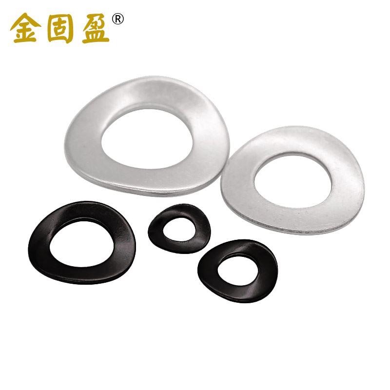 锰钢/304不锈钢 波形弹性垫圈 M3-M20 波峰垫片 波形垫片 GB955