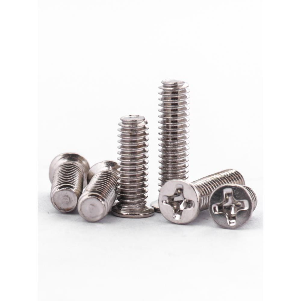 M1.6M2M3M4M5M6碳钢镀镍十字小沉头螺丝钉FM非标平头机丝小头螺丝