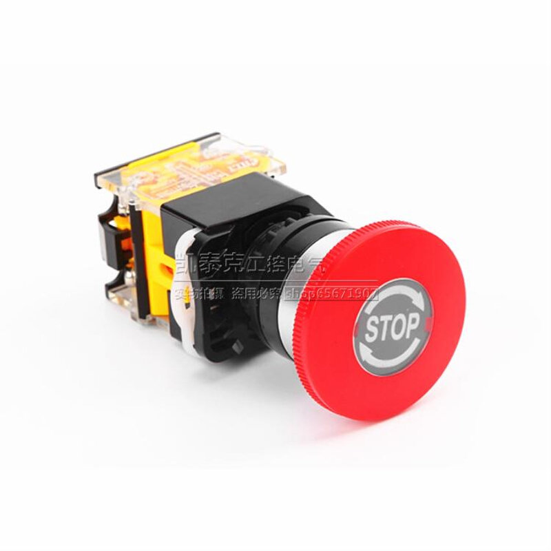 。LA38-11ZS蘑菇头急停按钮开关LA38-11ZS/203 1开1闭 Ф22MM