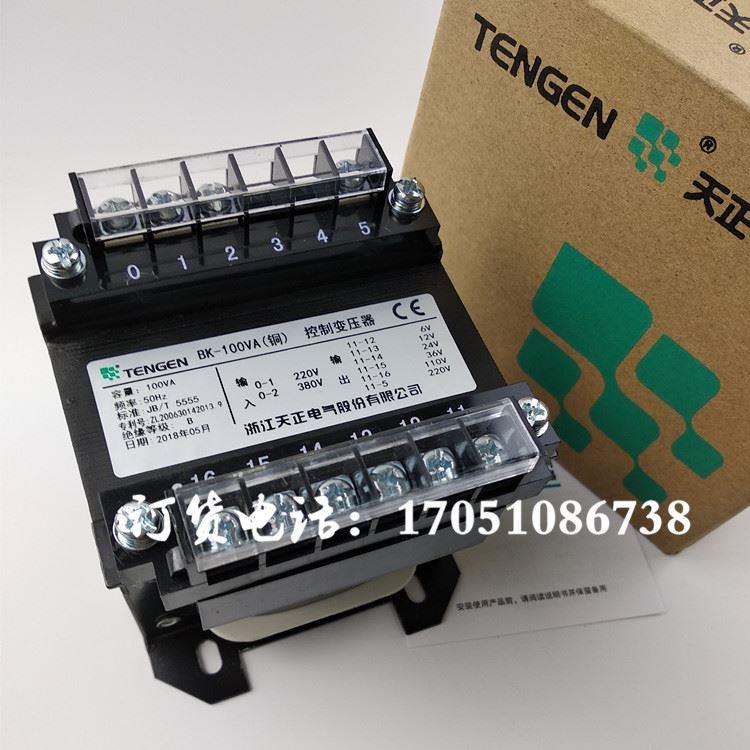 浙江天正电气BK-100VA控制变压器220V380变220V110V36V24V12V6V铜