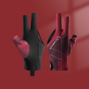 春夏冰丝半指台球手套女士男分指薄款防晒滑运动健身骑行钓鱼运动