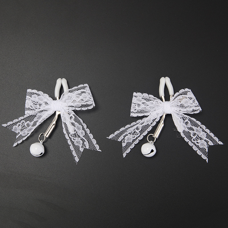 蕾丝性感蝴蝶结  铃铛夹子
